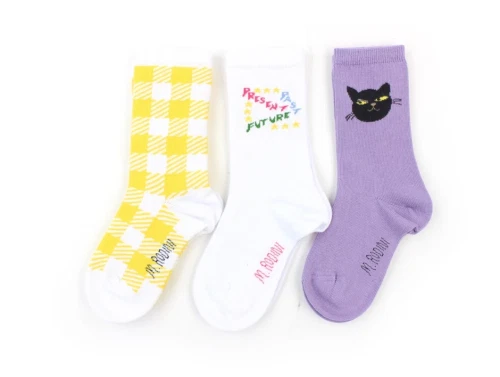 Mini Rodini strømper past present future (3-pak)